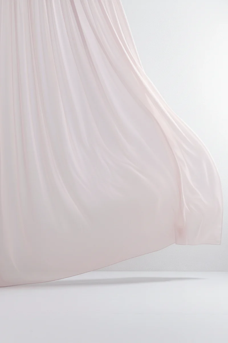 Luxury Sheer Curtains "Georgette" in Light Rose Colour
