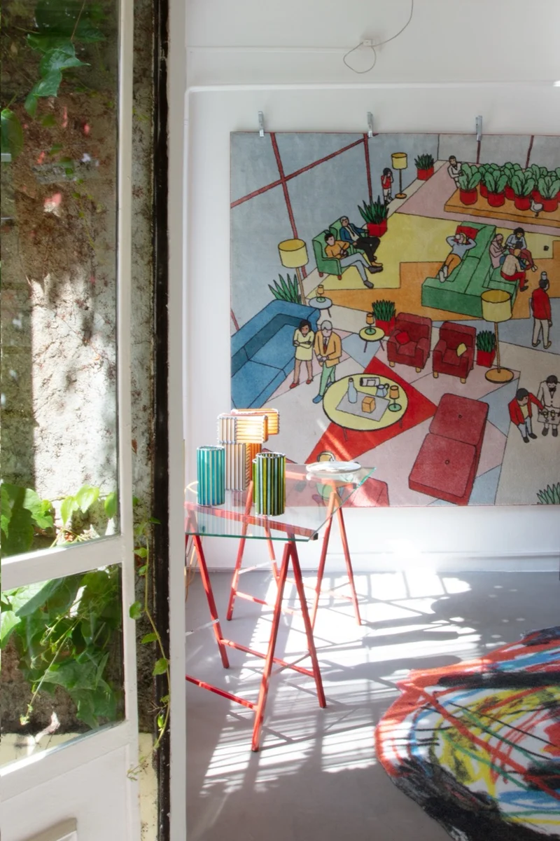 "Lobby" Recycled Artist Rug by Klaus Kremmerz