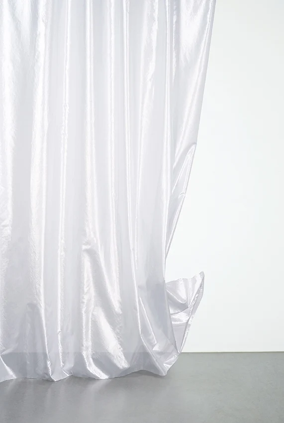 Metallic Silver Curtains "Cyber 3025"