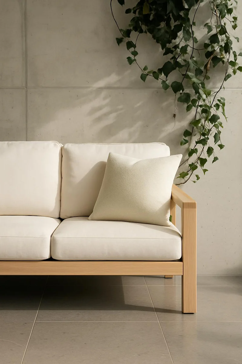Outdoor / Indoor Cushion "Columbus" - White
