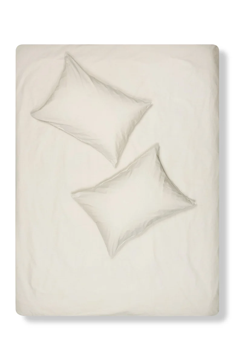 Pima Cotton Percale Bedding "Melange" - Sand