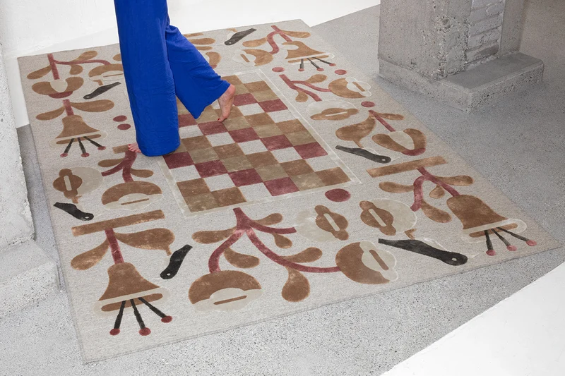 Wool & Bamboo Silk Rugs and Carpet "Seasonal Garden" by Jacco Bunt