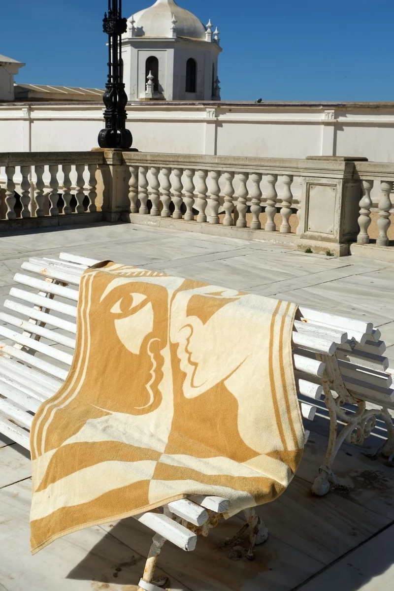 Beach Towel “DUALITY” BY RAPHAEL GREAVES - XL 100% Cotton