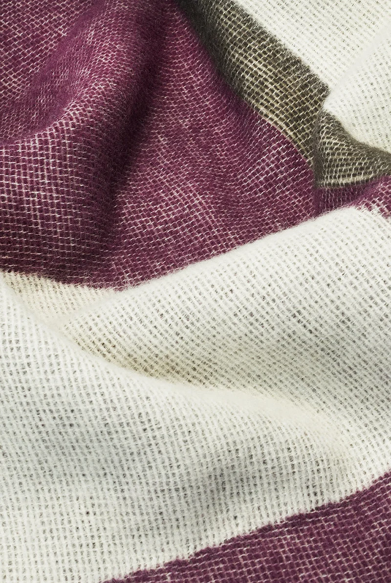 Wool Blanket "Art Deco" by Céline Cornu