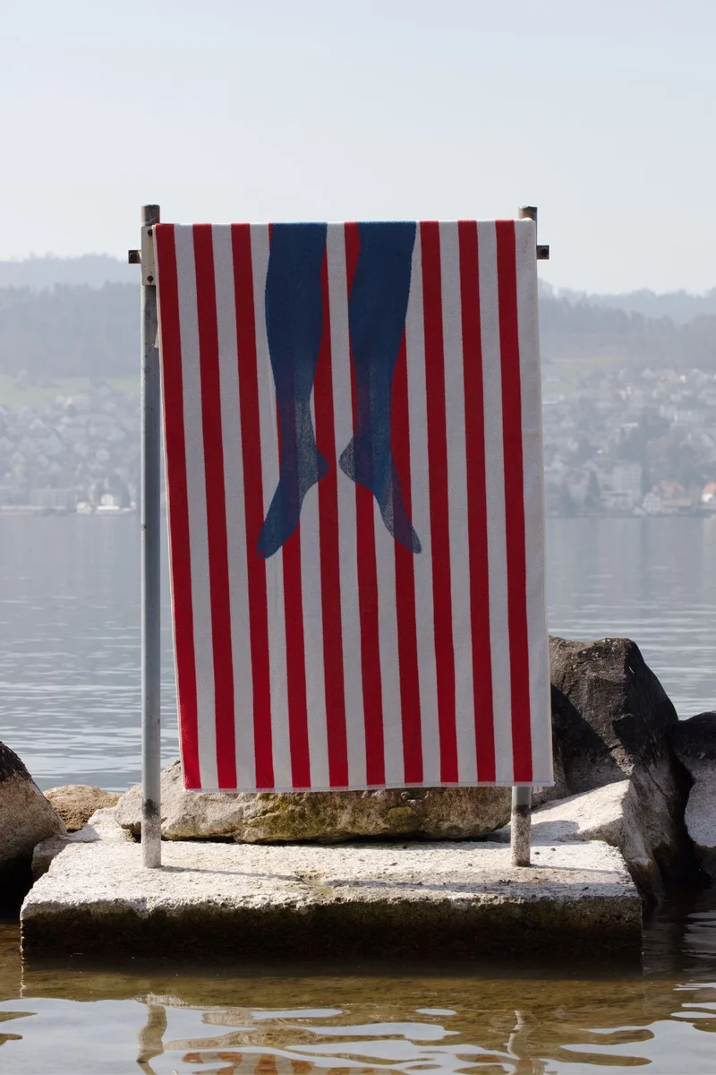 Beach Towel "Legs" by Michele Rondelli XL 100% Cotton