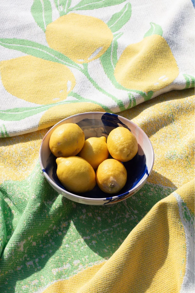 Cotton Beach Towel or Mini Blanket "Ischia" by Sophie Probst