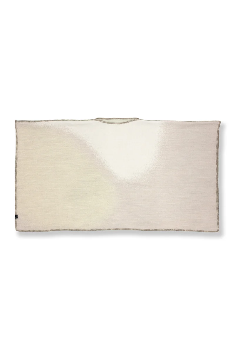 Merino Wool Poncho "Soft Spheres Light" by Charlotte Gentsch