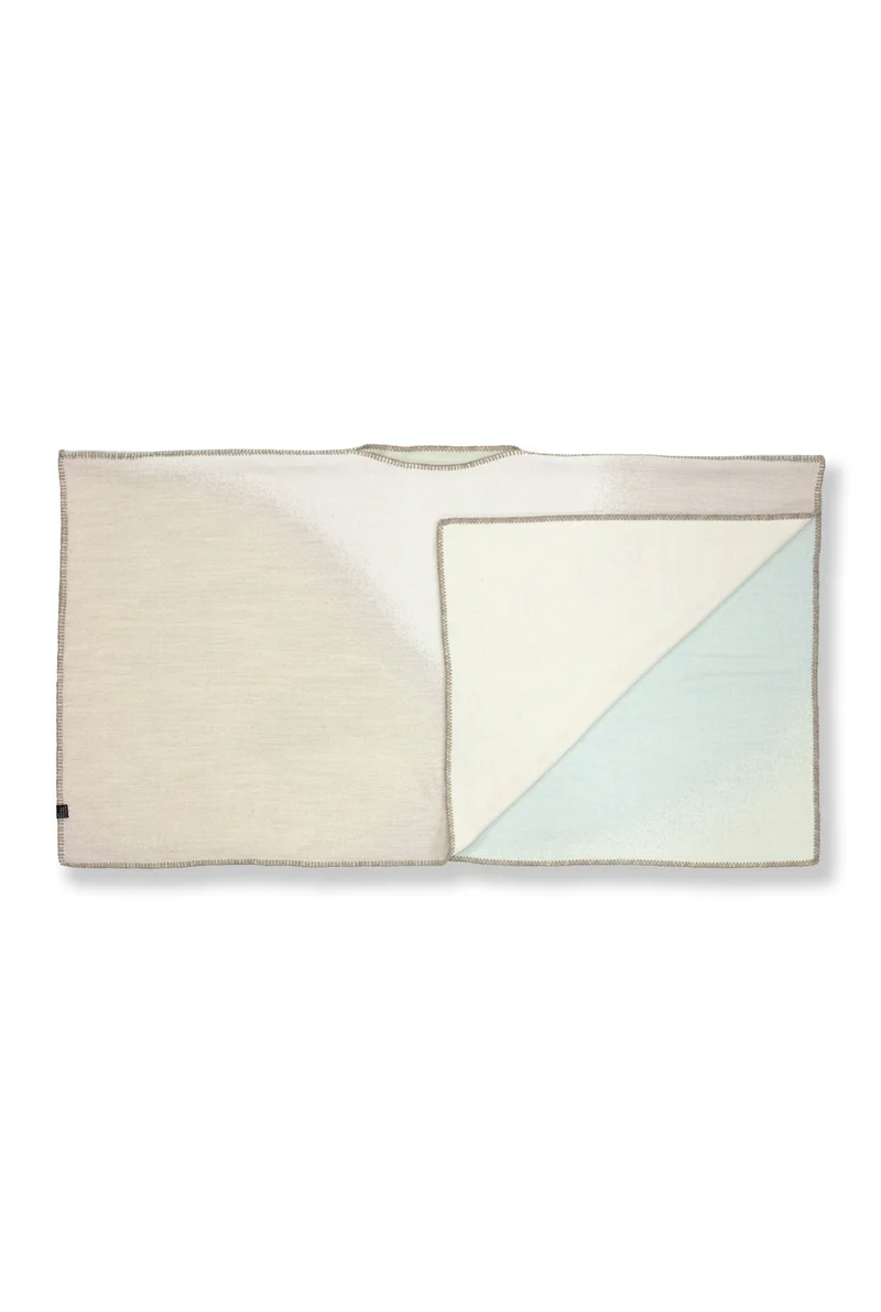 Merino Wool Poncho "Soft Spheres Light" by Charlotte Gentsch