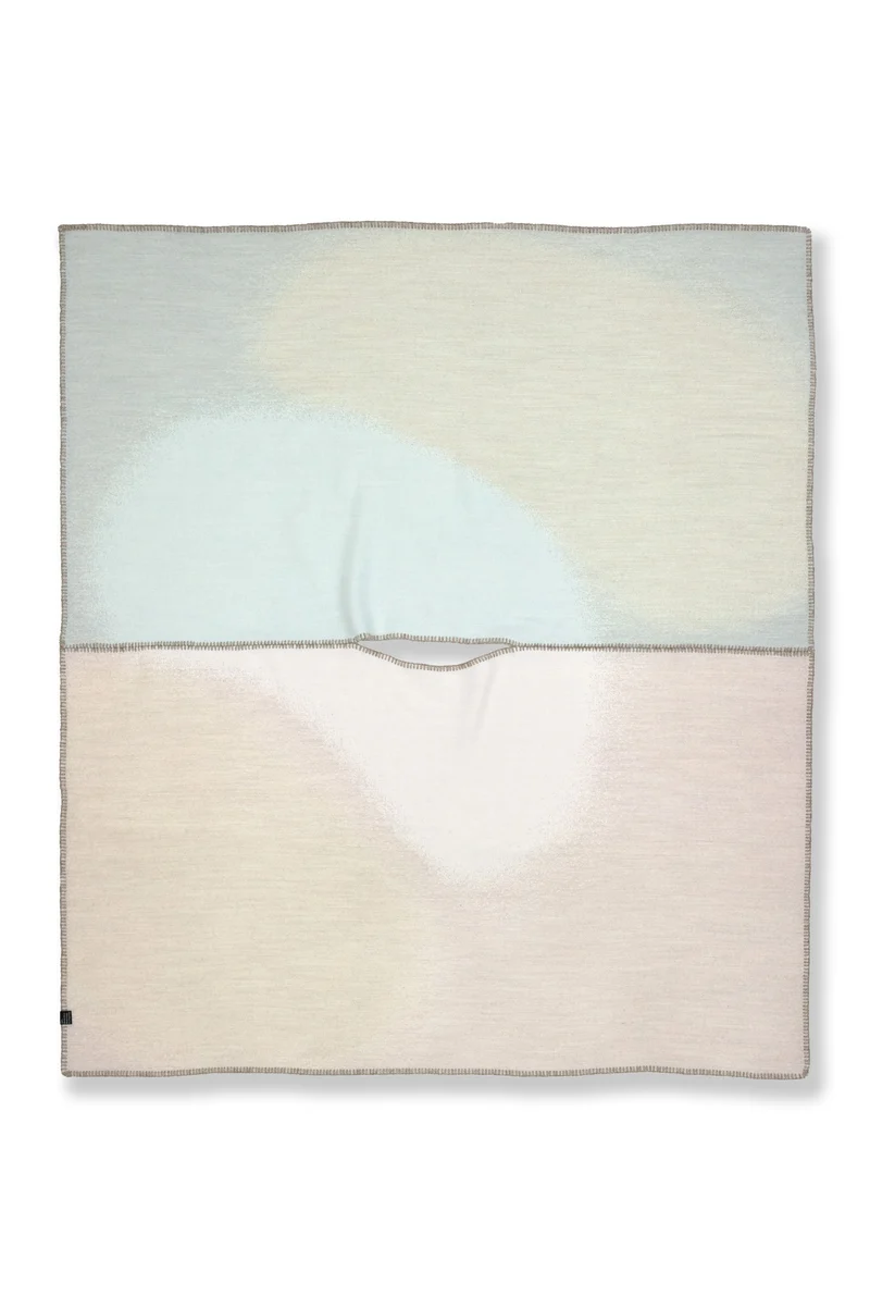 Merino Wool Poncho "Soft Spheres Light" by Charlotte Gentsch