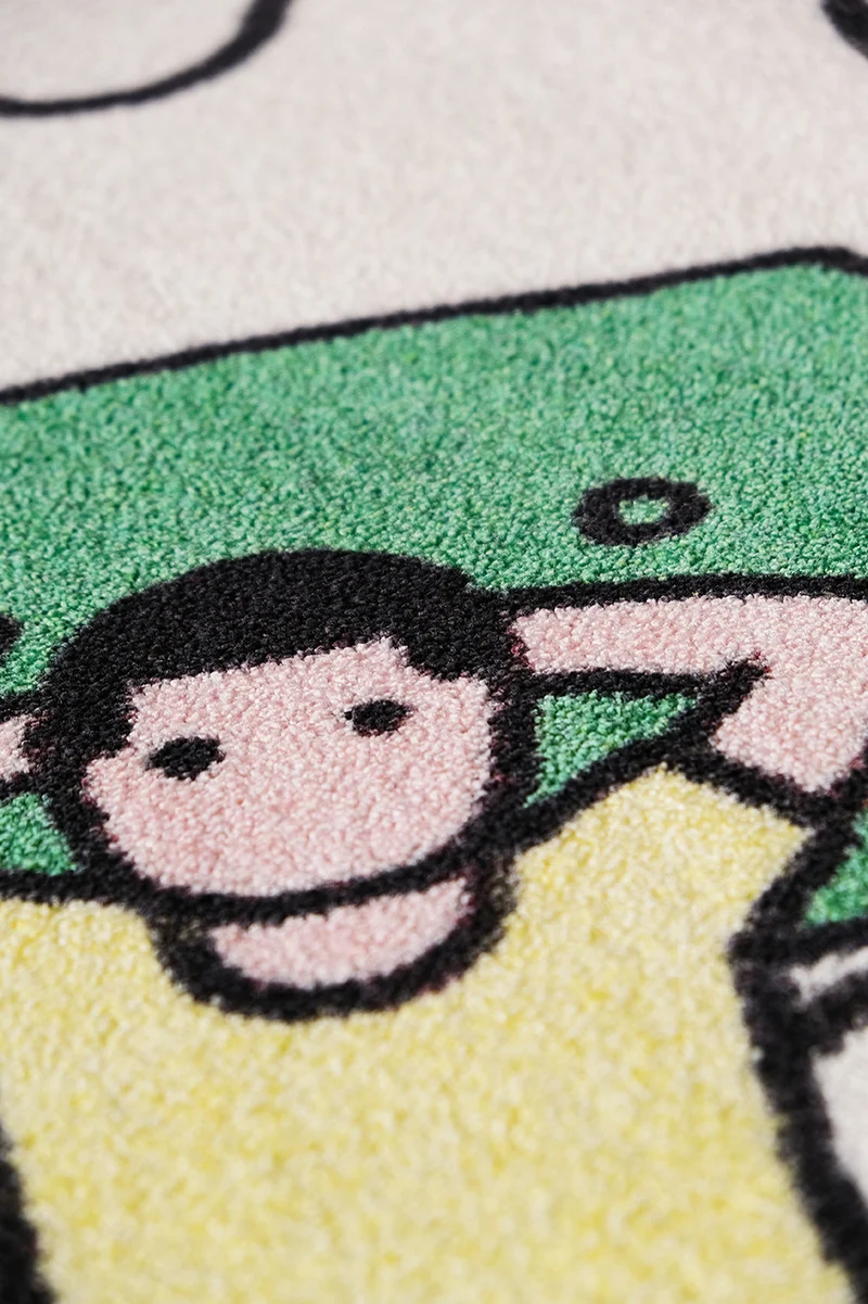 "Boredom" Recycled Artist Rug by Klaus Kremmerz
