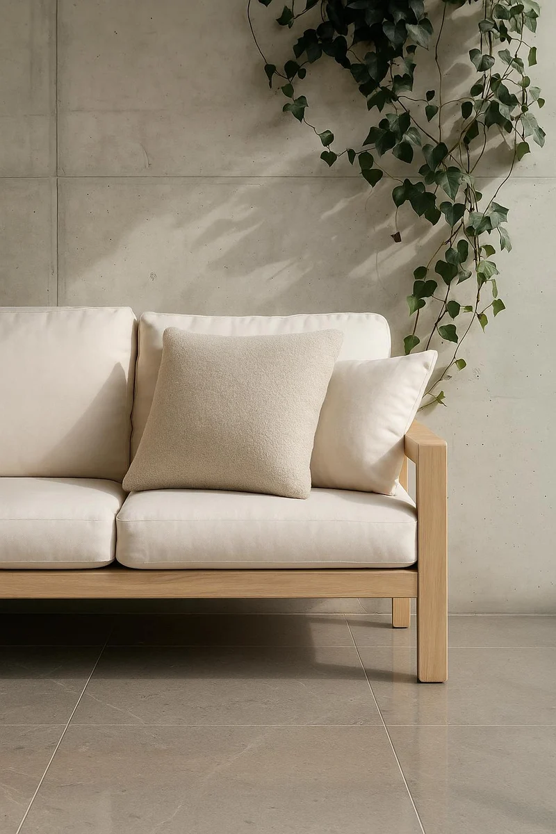 Outdoor / Indoor Cushion "Masai" - Natural