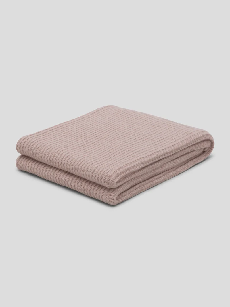 Kaschmir Decke "Furrow Knitted Shell"