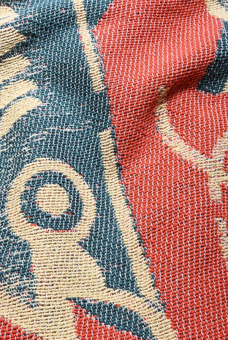 Cotton Beach Towel / Mini Blanket “El Pescado” by Florian Schommer