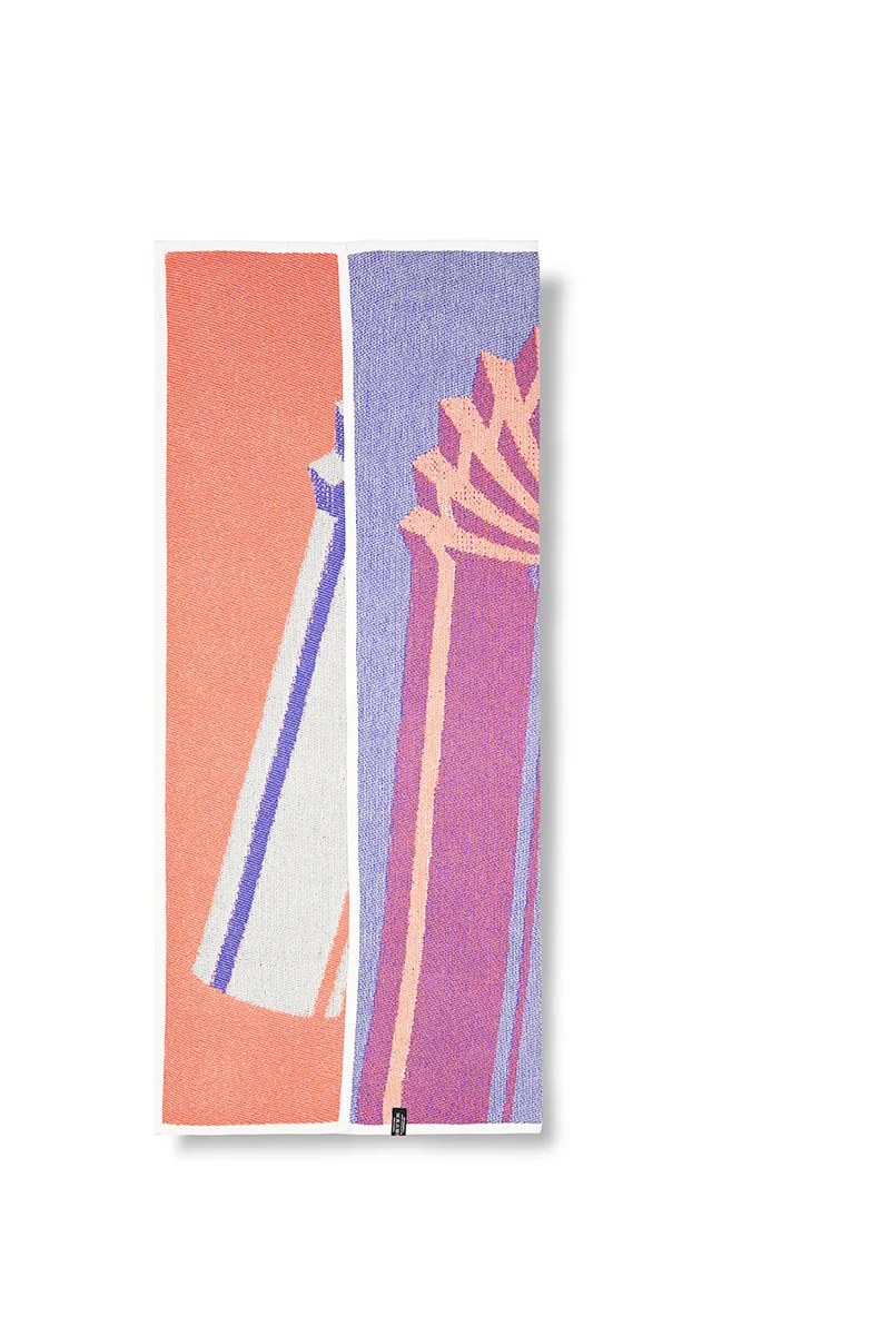Cotton Beach Towel / Mini Blanket “Straw” by Leonie Bos