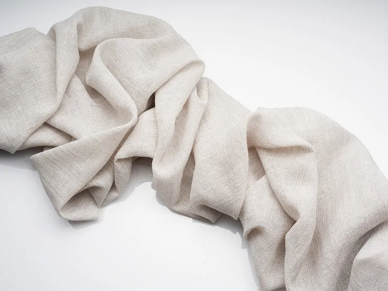 Linen Look Sheer Curtains "Pisa Mesh" in 11 colors