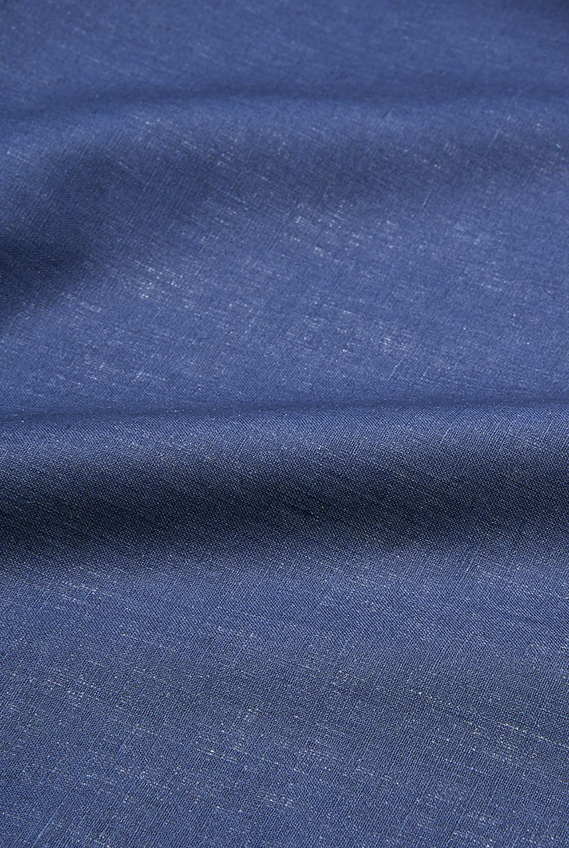 Linen Shower Curtain in Denim Blue in 4 Sizes