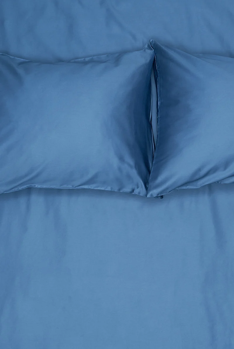 Egyptian Cotton Sateen Bedding in Blue Color