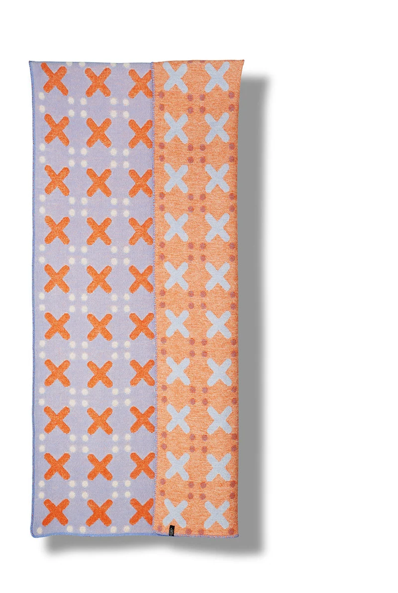 Wool Blanket "Notte" By Nathalie Du Pasquier & George Sowden