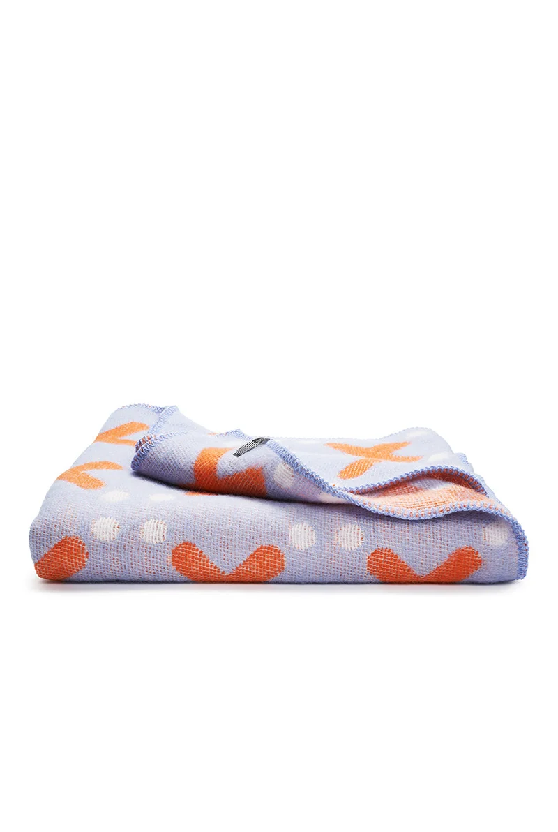 Wool Blanket "Notte" By Nathalie Du Pasquier & George Sowden