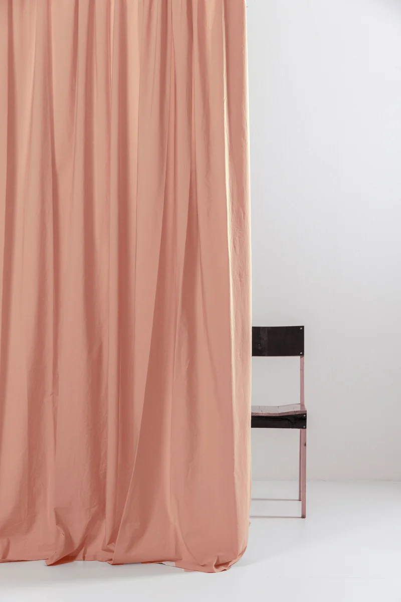 Egyptian Cotton Curtains in Red Earth Color
