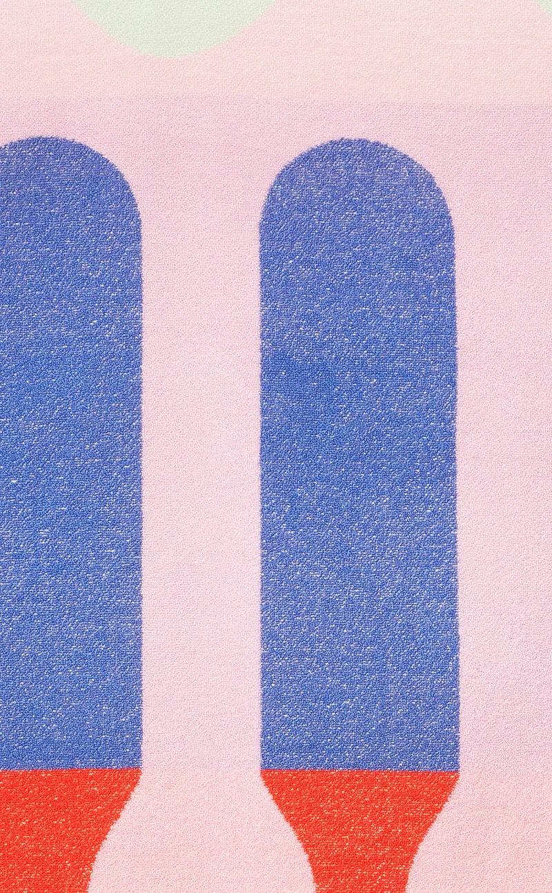 Beach Towel "Santa Monica" by Sophie Probst - XL 100% Cotton