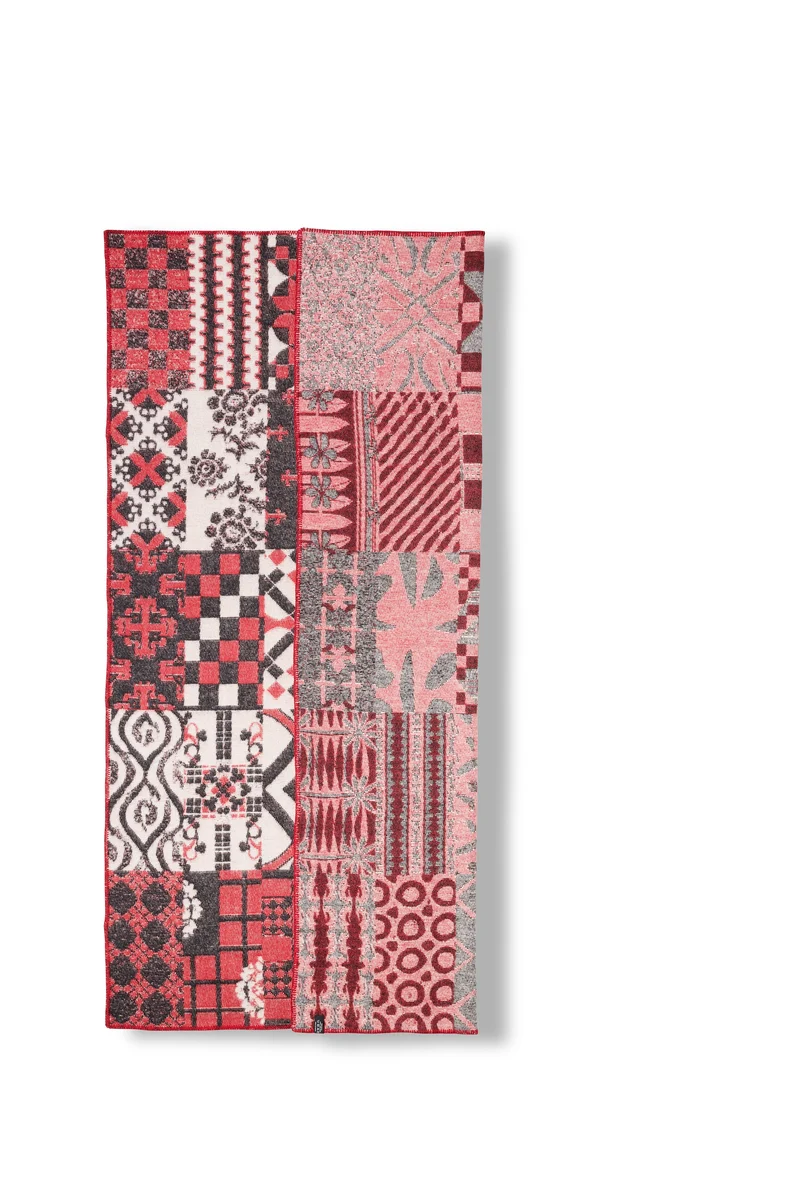 Wool Blanket "Patchwork Drama" by Manutcher Milani