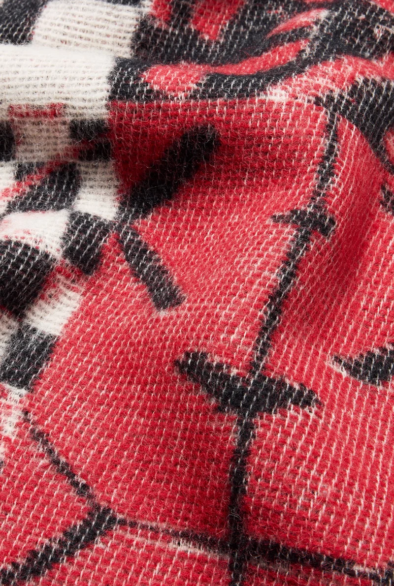 Wool Blanket "Patchwork Drama" by Manutcher Milani