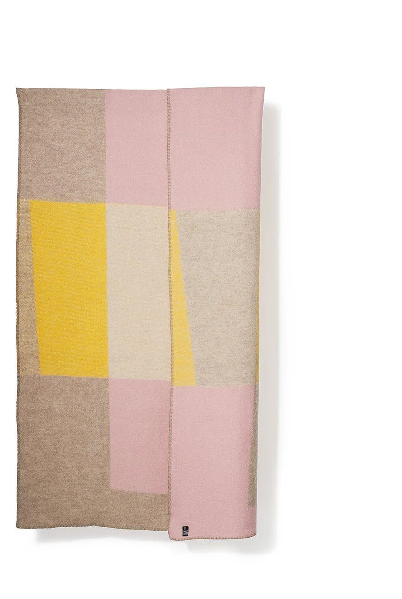 Wool Blanket "Bauhaused 3" by Michele Rondelli