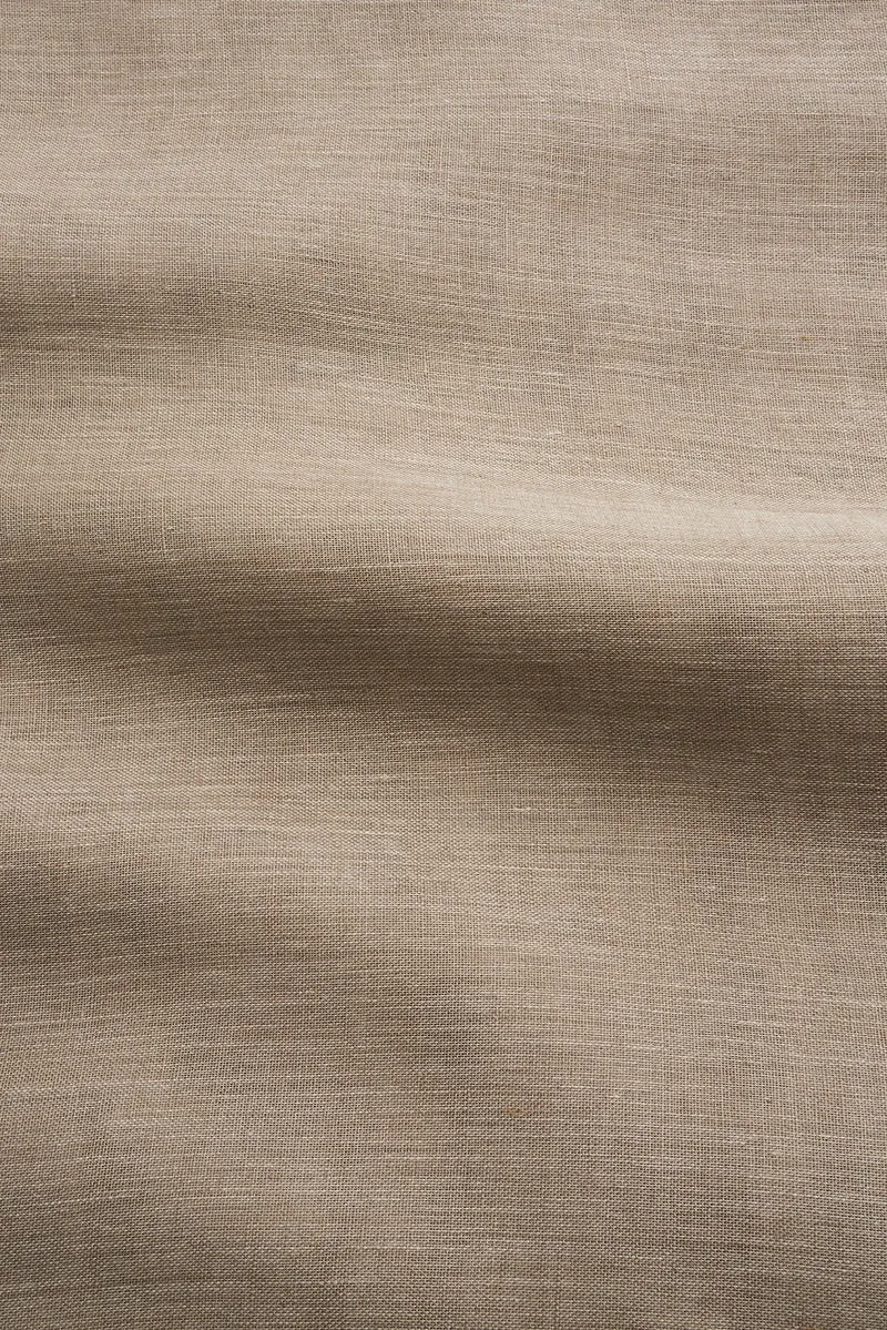 Linen Curtains in Camel Brown Color