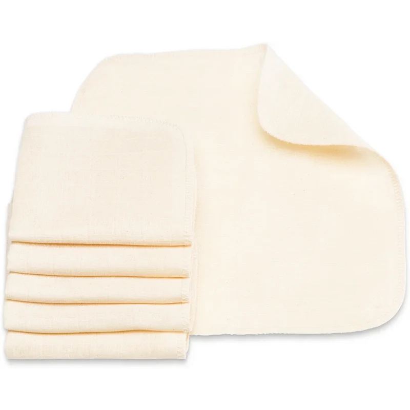 Bio Mull Waschlappen 6er-Pack