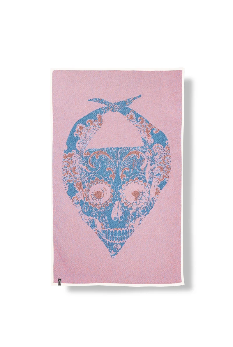 Cotton Beach Towel / Mini Blanket "Howdy" by Michele Rondelli