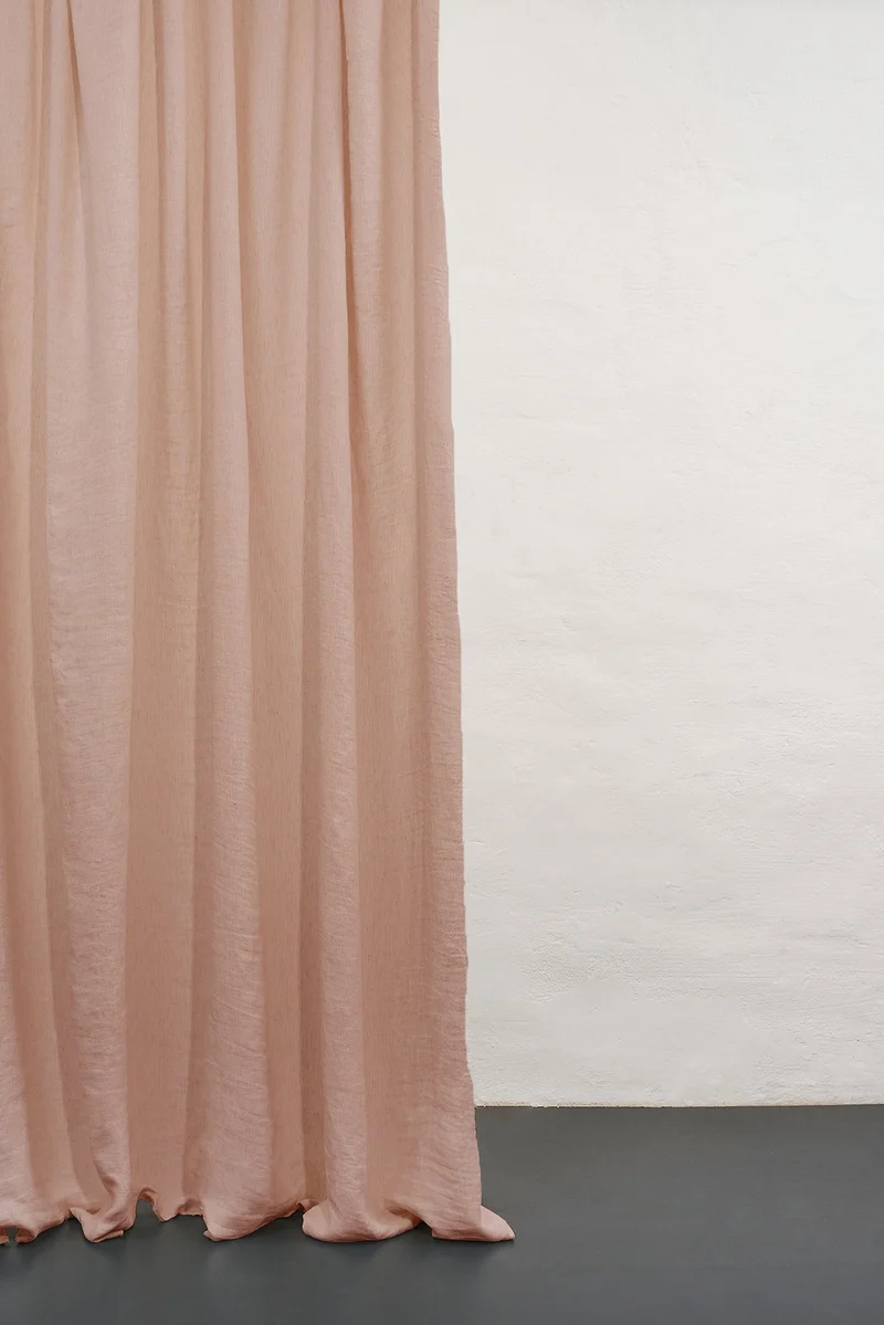 Check Linen Curtains "Hardy" in 4 Colors