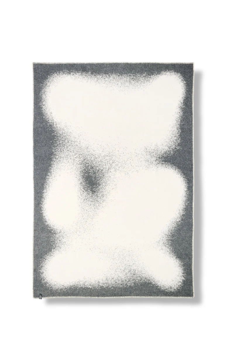 Wool Blanket "Graphite Dust" by Felix Pfäffli