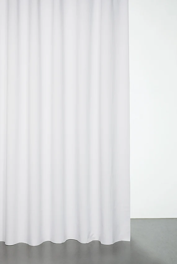 Blackout Curtains (Double Sided Linen Weave ) in White Colour