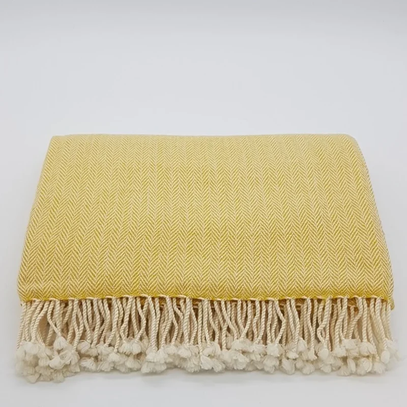 Decke mit Fischgrät-Muster