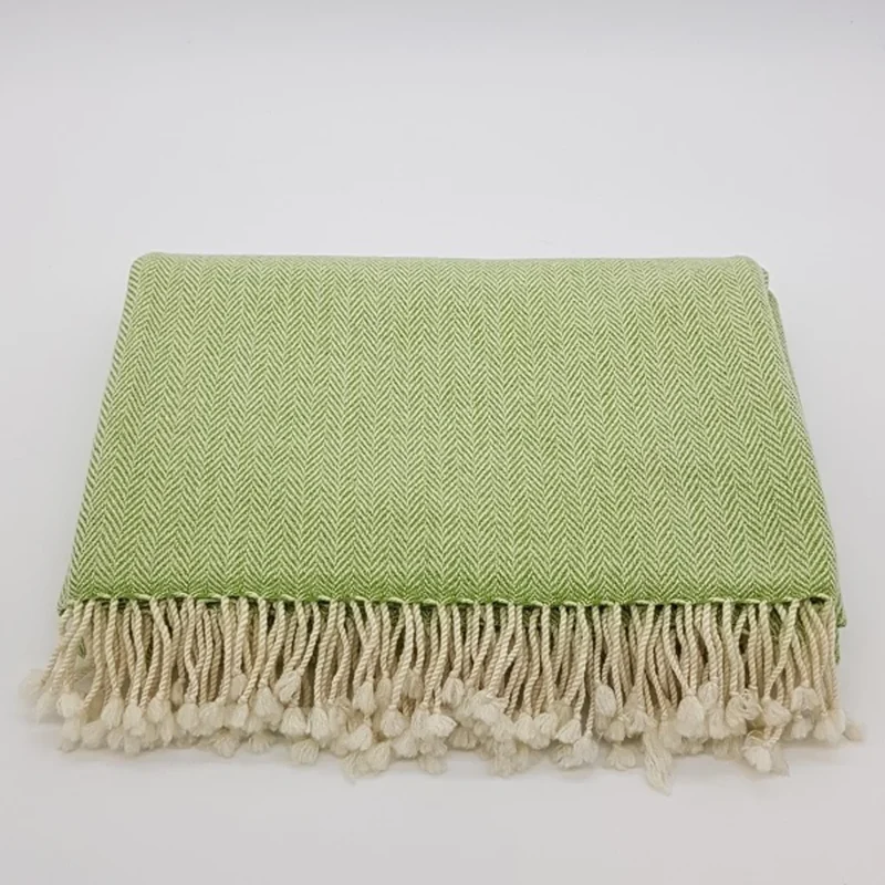 Decke mit Fischgrät-Muster