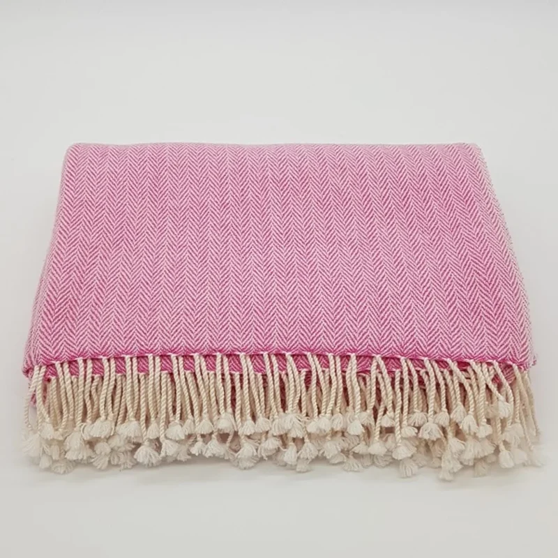 Decke mit Fischgrät-Muster