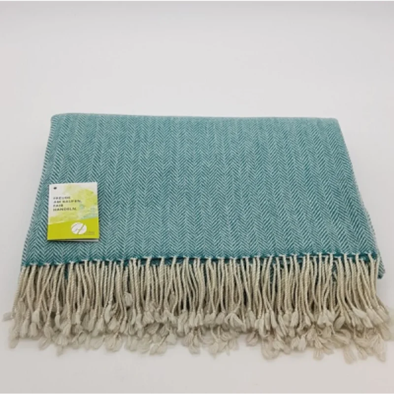 Decke mit Fischgrät-Muster