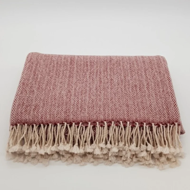 Decke mit Fischgrät-Muster