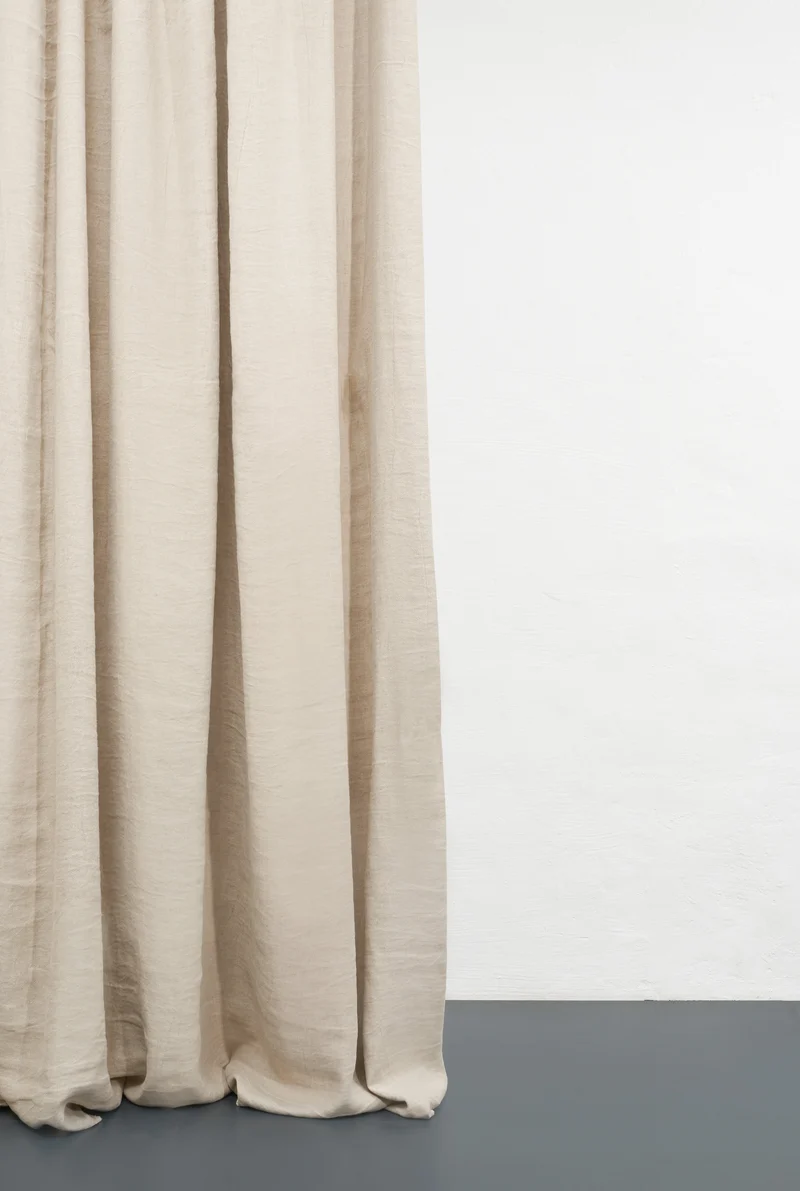 Heavy Linen Curtains "Maximus" Sand Color