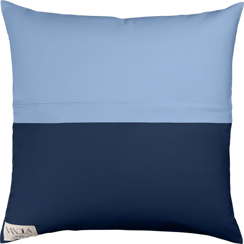 Modulare Kissenhülle Farbkombinationen mit Jeansblau
