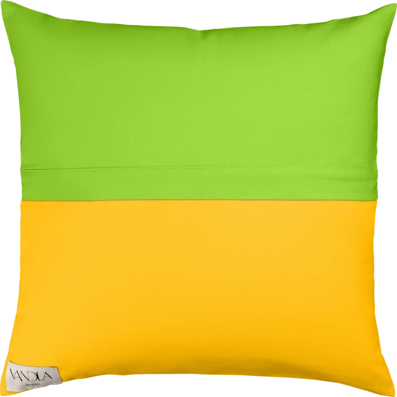 Modulare Kissenhülle Farbkombinationen mit Limette