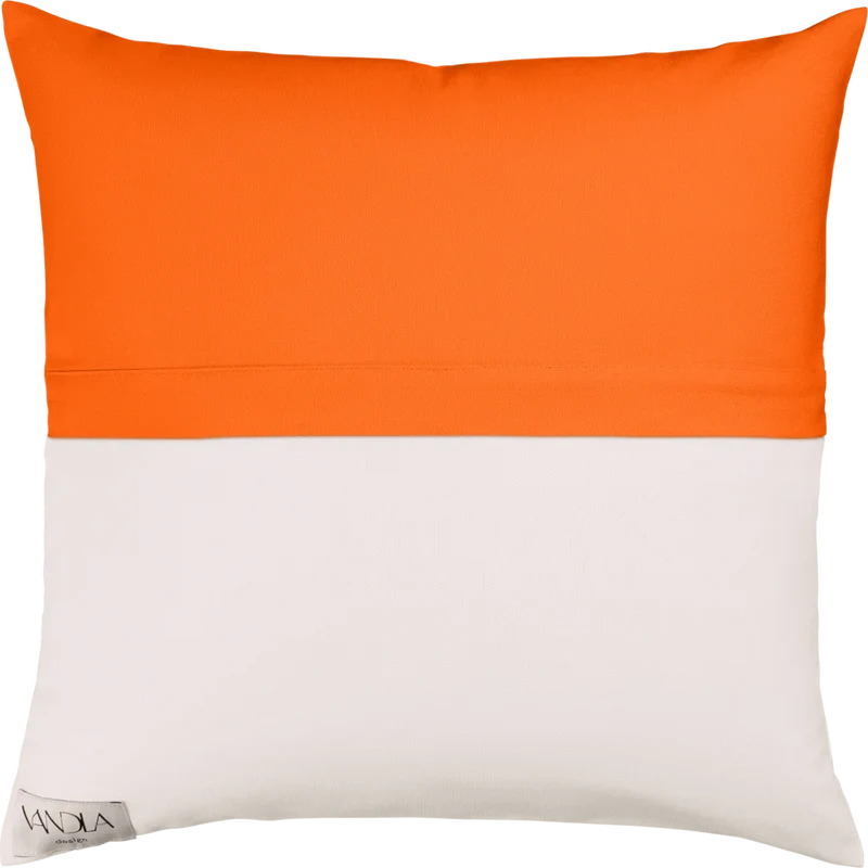 Modulare Kissenhülle Farbkombinationen mit Orange