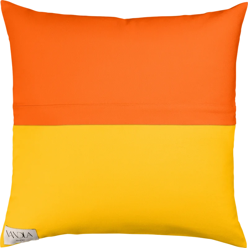 Modulare Kissenhülle Farbkombinationen mit Orange