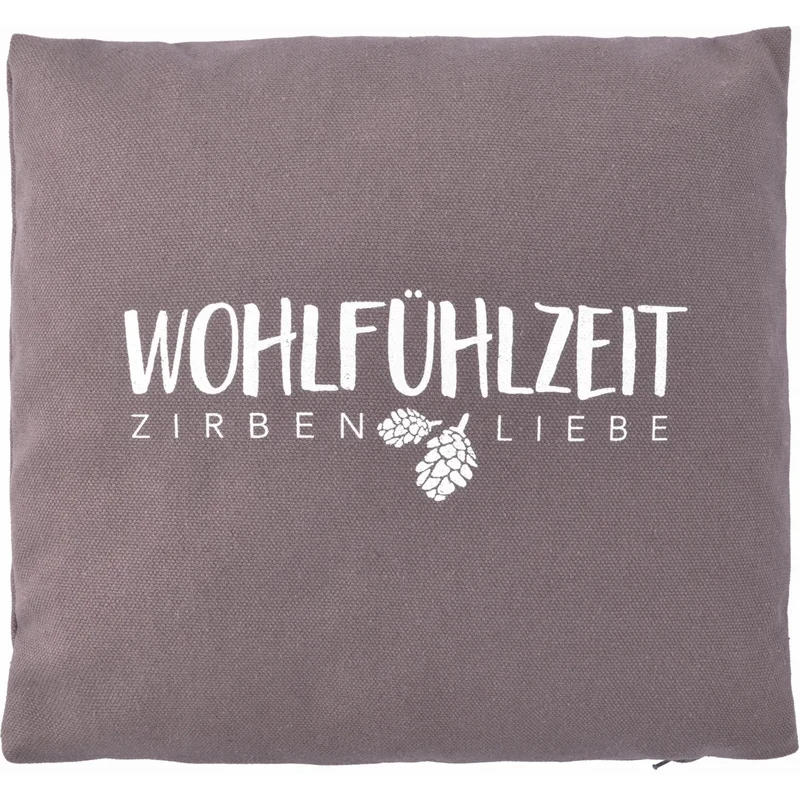 Kissen mit Füllung Zirbenholz WOHLFÜHLZEIT