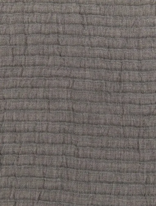 Cashmere Cotton Bedspread in Grey & Chalk Colors