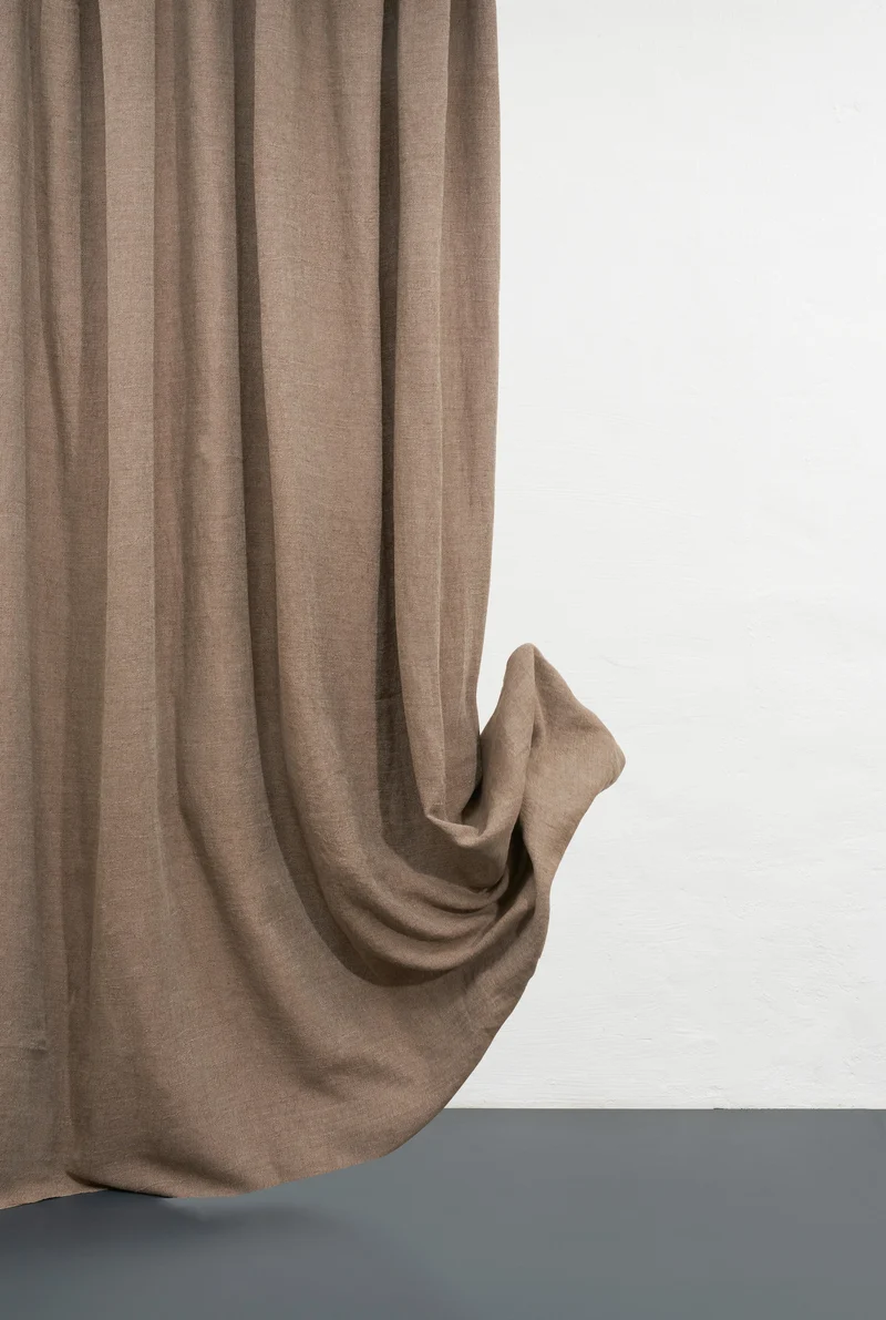 Heavy Linen Curtains "Maximus" in Bronze Color