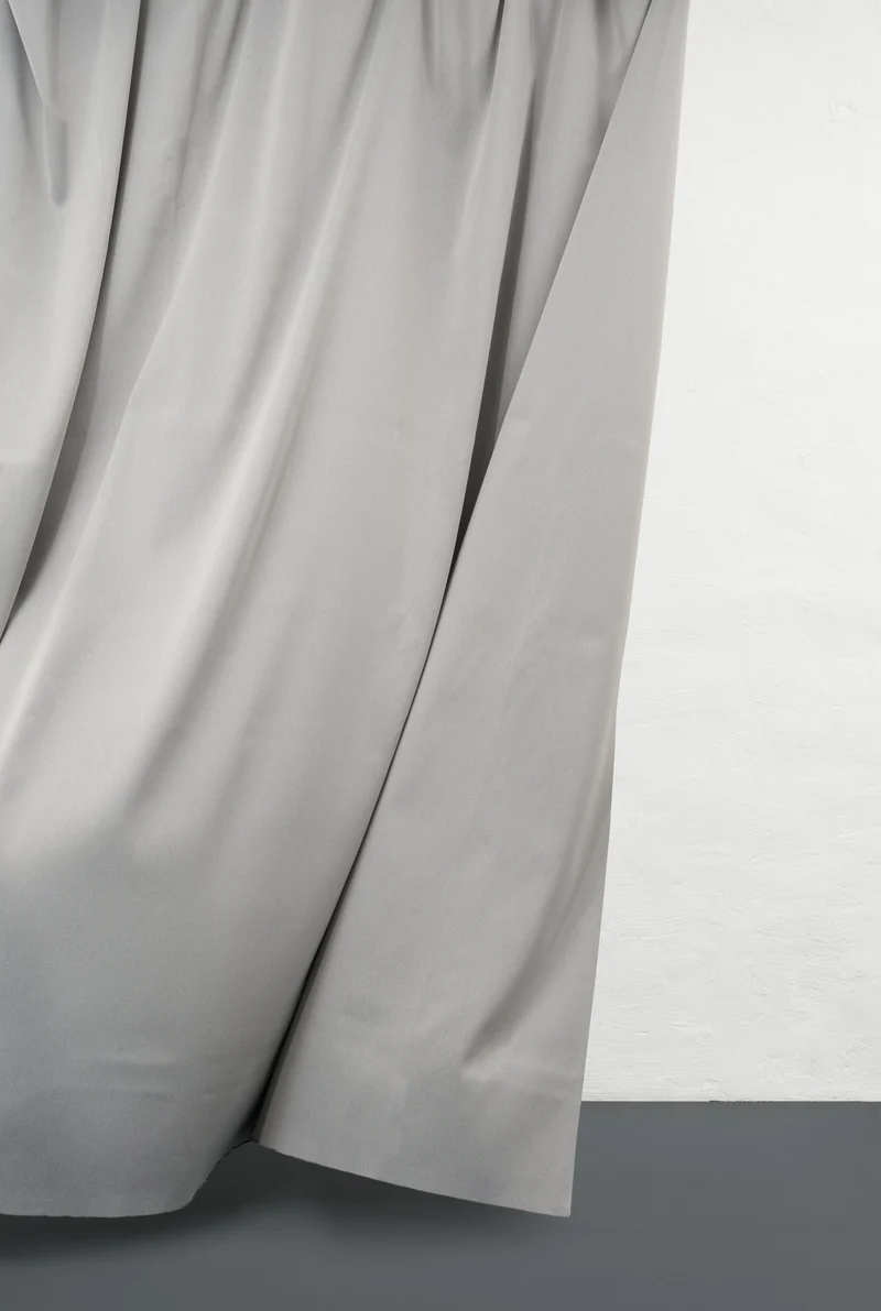 Blackout Curtains Twill Weave in Light Grey Color