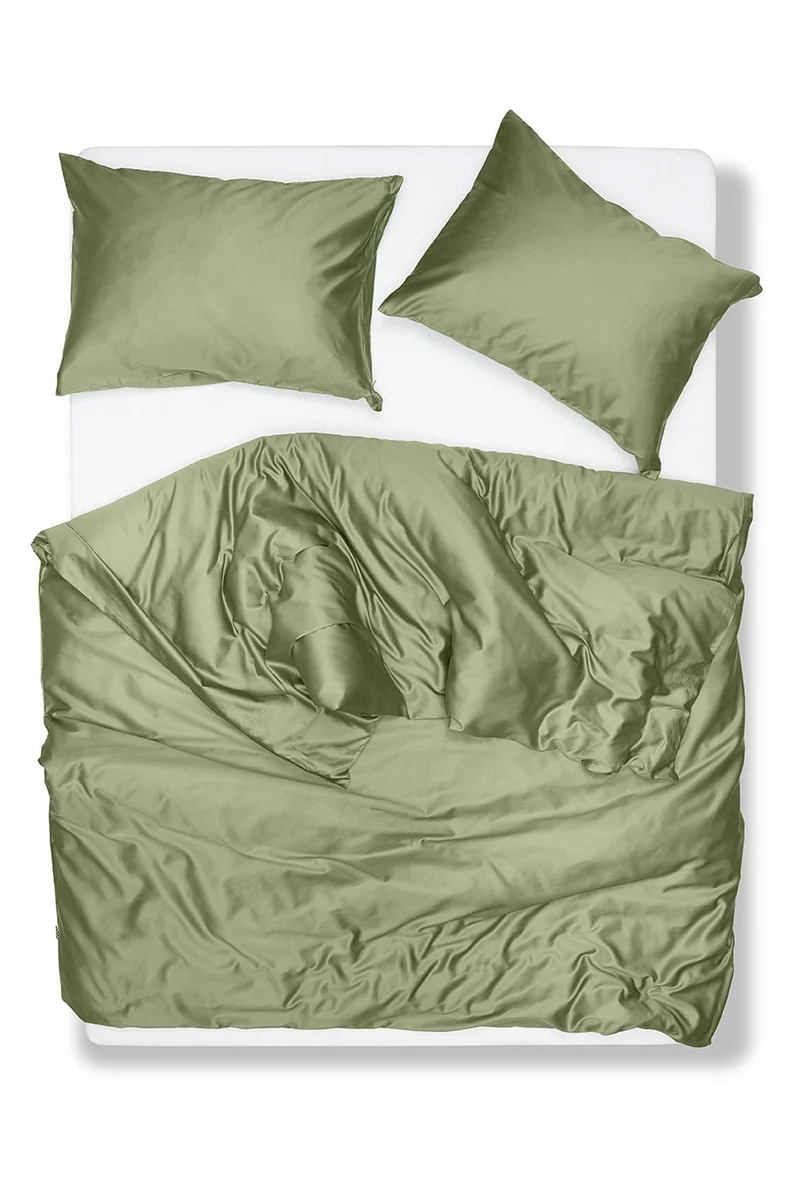 Egyptian Cotton Sateen Bedding in Sage Color