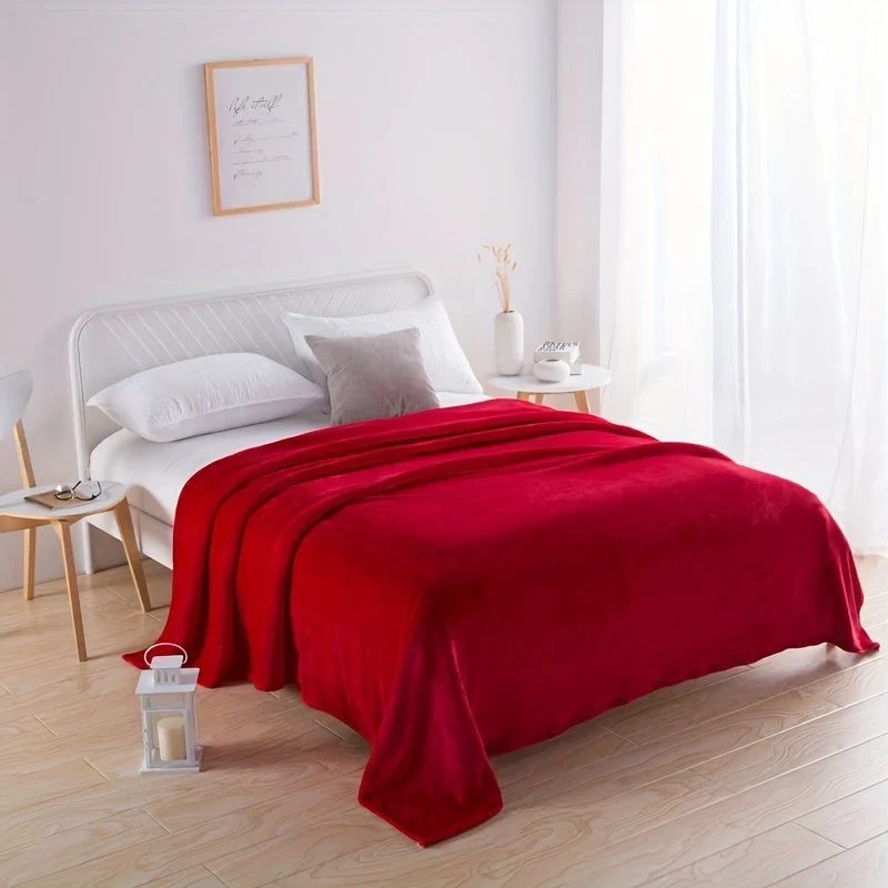 Fleecedecke 150 × 200 cm | Weiche warme Kuscheldecke für Sofa, Bett, Reisen und Camping